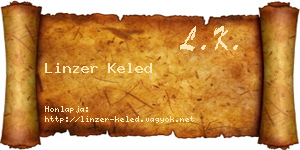 Linzer Keled névjegykártya